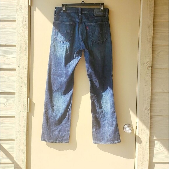 Men's Levi's Relaxed Straight leg Dark Wash Denim Jeans - Picture 3 of 9